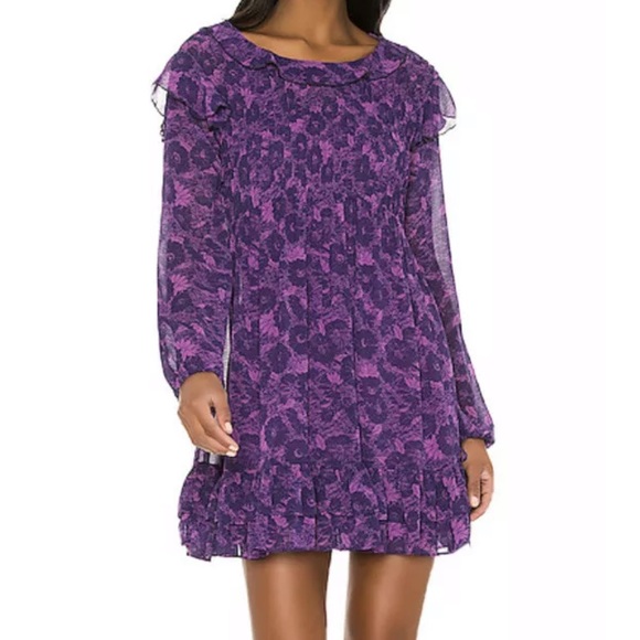 Free People Dresses & Skirts - Free People Medium Mini Dress Tunic Ruffles NWT